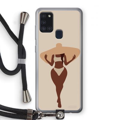 Let's get salty: Samsung Galaxy A21s Transparant Hoesje met koord