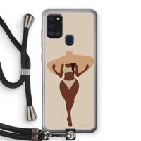 Let's get salty: Samsung Galaxy A21s Transparant Hoesje met koord