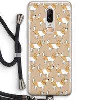 Doggy: OnePlus 6 Transparant Hoesje met koord