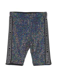 Balmain Kids short à sequins - Noir