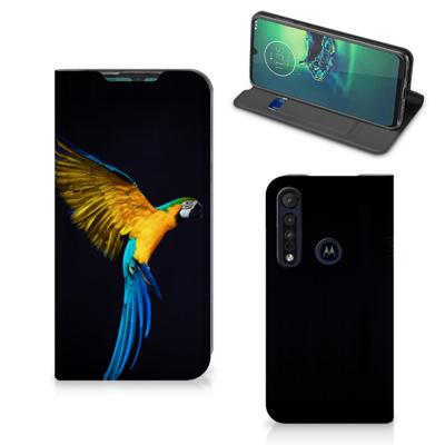Motorola G8 Plus | Hoesje maken | Papegaai