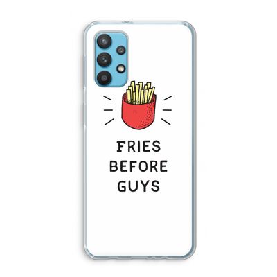 Fries before guys: Samsung Galaxy A32 4G Transparant Hoesje