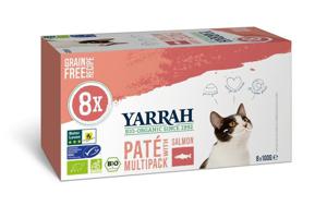 Multipack kat met pate en zalm bio 8x100 gram