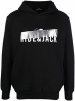 Hide&Jack hoodie à logo imprimé - Noir - thumbnail