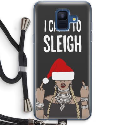 Came To Sleigh: Samsung Galaxy A6 (2018) Transparant Hoesje met koord
