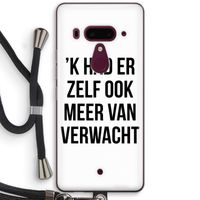 Meer verwacht: HTC U12+ Transparant Hoesje met koord