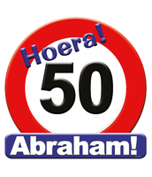Huldeschild 50 jaar Abraham - thumbnail