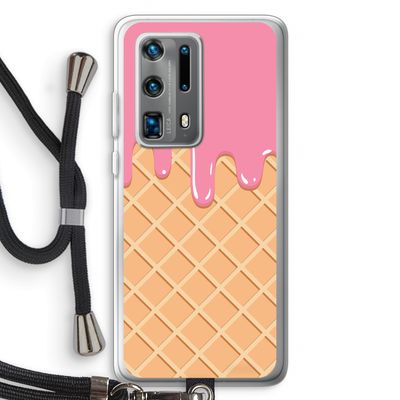 Ice cream: Huawei P40 Pro Plus Transparant Hoesje met koord