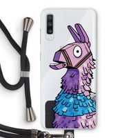 Lama: Samsung Galaxy A70 Transparant Hoesje met koord