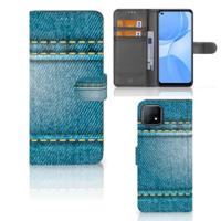 OPPO A73 5G | Wallet Case | met Pasjes | Jeans
