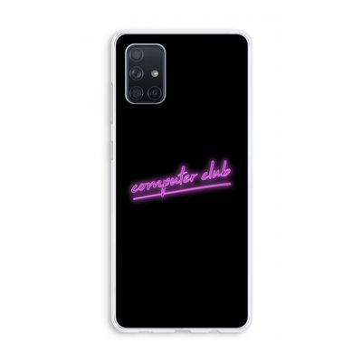 Vice Black: Galaxy A71 Transparant Hoesje