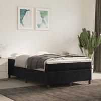 Boxspring met matras fluweel zwart 120x200 cm