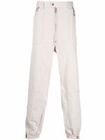 Maison MIHARA YASUHIRO pantalon droit à détails rayés - Blanc