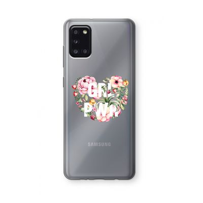 GRL PWR Flower: Samsung Galaxy A31 Transparant Hoesje