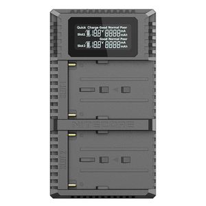 Nitecore USN3 Pro Dubbel Lader voor Sony NP F Serie