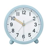 TFA wekker - alarmklok - lichtblauw -11 cm - rond - kunststof TFA wekker - alarmklok - lichtblauw -11 cm - rond - kunststof