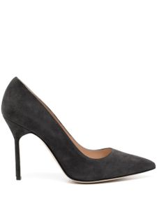 Manolo Blahnik escarpins BB 100 mm en daim - Noir