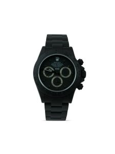 MAD Paris montre Rolex Daytona 45 mm personnalisée pre-owned - Noir