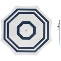 Parasol - Wit/blauw - D160 cm - incl. draagtas - parasolharing - 49 cm - Parasols - thumbnail