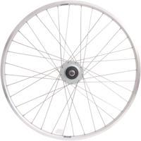 Achterwiel 28" Nexus 8 rollerbrake naaf met met zilveren velg en RVS spaken