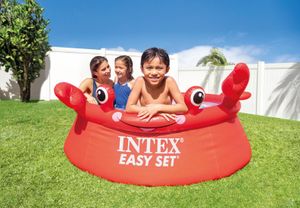 Intex Happy Crab Easy Set Pool kinderzwembad Opblaasbaar zwembad