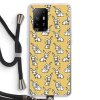 Haas: Oppo A94 5G Transparant Hoesje met koord Haas: Oppo A94 5G Transparant Hoesje met koord