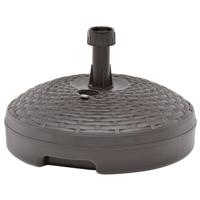 VidaXL Parasolvoet gevuld met zand/water 20 l kunststof rattan bruin