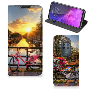 Motorola One Zoom Book Cover Amsterdamse Grachten