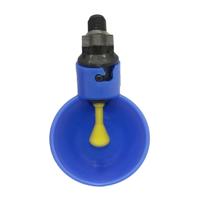 Automatische kwartel drinker kip Waterer kom met gele tepel boerderij pluimvee drinkwater systeem Automatische kwartel drinker kip Waterer kom met gele tepel boerderij pluimvee drinkwater systeem