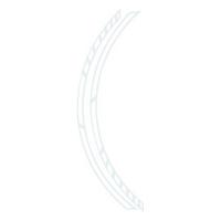 Tape voor wielen Foliatec Wit
