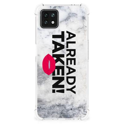 OPPO A53 5G | A73 5G Telefoonhoesje met tekst Already Taken White OPPO A53 5G | A73 5G Telefoonhoesje met tekst Already Taken White