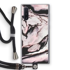 Roze stroom: Samsung Galaxy Note 10 Transparant Hoesje met koord