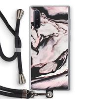 Roze stroom: Samsung Galaxy Note 10 Transparant Hoesje met koord