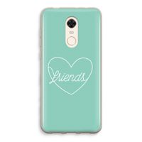 Friends heart pastel: Xiaomi Redmi 5 Transparant Hoesje