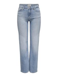 Only Onlblush Mid Straight Dnm Tai467 Noos Straight Leg Light Blue Denim