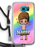 Chibi Maker man: Samsung Galaxy S6 Transparant Hoesje met koord