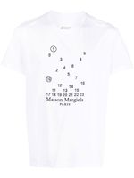 Maison Margiela t-shirt à logo Numeric brodé - Blanc - thumbnail