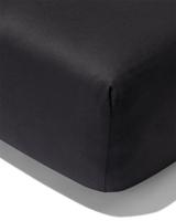 HEMA Hoeslaken 160x200cm satijn donkergrijs (donkergrijs)