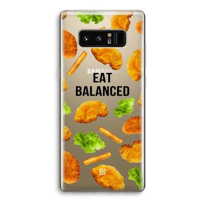 Eat Balanced: Samsung Galaxy Note 8 Transparant Hoesje