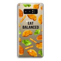 Eat Balanced: Samsung Galaxy Note 8 Transparant Hoesje