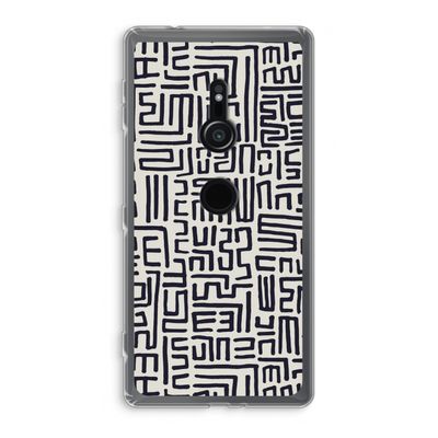 Moroccan Print: Sony Xperia XZ2 Transparant Hoesje