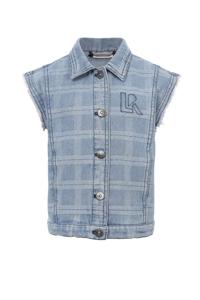 LOOXS 10sixteen Meisjes gilet denim - Geruit