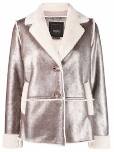 Geox veste en peau retournée - Marron