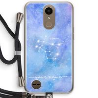 Sterrenbeeld - Licht: LG K10 (2017) Transparant Hoesje met koord