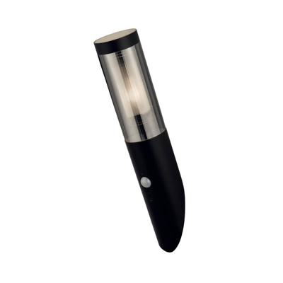 Searchlight Zwarte buitenlampBatton met sensor - 93901BK-PIR