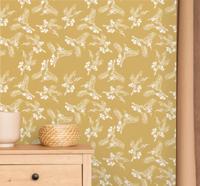 Wachtkamer behang Japanse bloemen en vogels