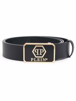 Philipp Plein ceinture à boucle logo - Noir