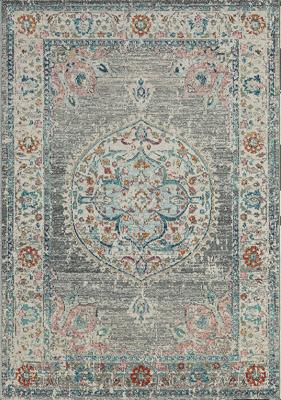 Karpet24 Salsa - Vintage Vloerkleed Grijs, Weerbestendig & UV-bestendig voor Binnen & Buiten-80 x 300 cm