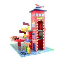 Mentari houten garage rood