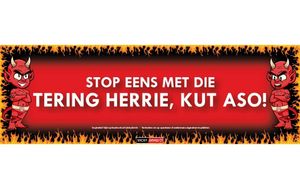 Tering herrie Sticky Devil sticker